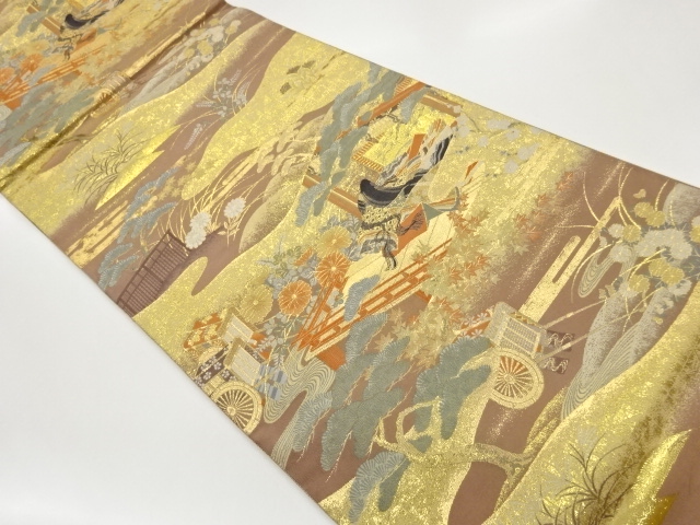 JAPANESE FUKURO OBI / WOVEN SCENERY IN THE PAST / ARTIST WORK